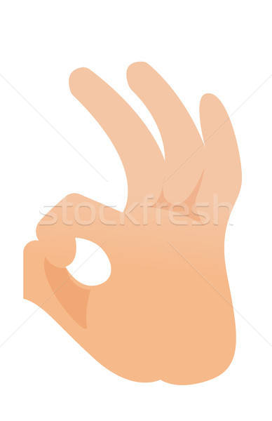 Human Hand Showing Ok Sign Vector Illustration Vector 388x600 Human Hand Showing Ok Sign Vector Illustration Vector