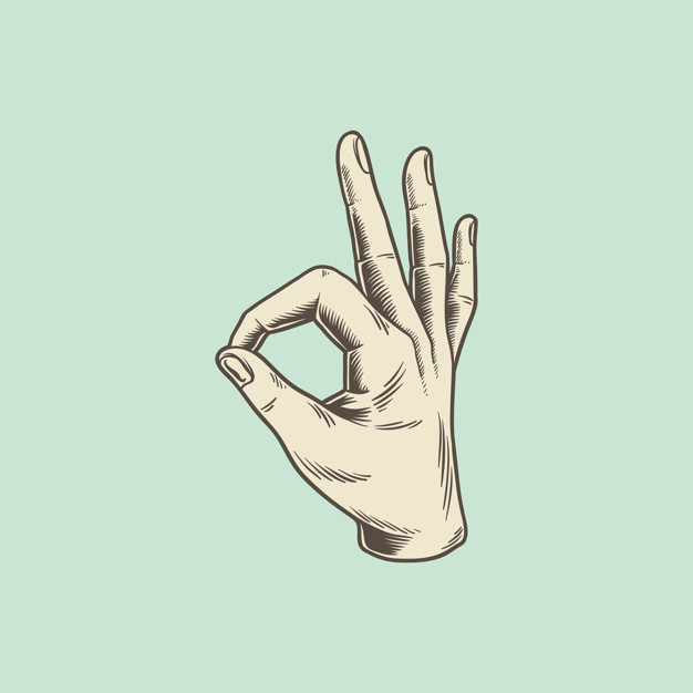 Illustration Of A Hand Making An Ok Sign Vector Free Download 626x626 Illustration Of A Hand Making An Ok Sign Vector Free Download