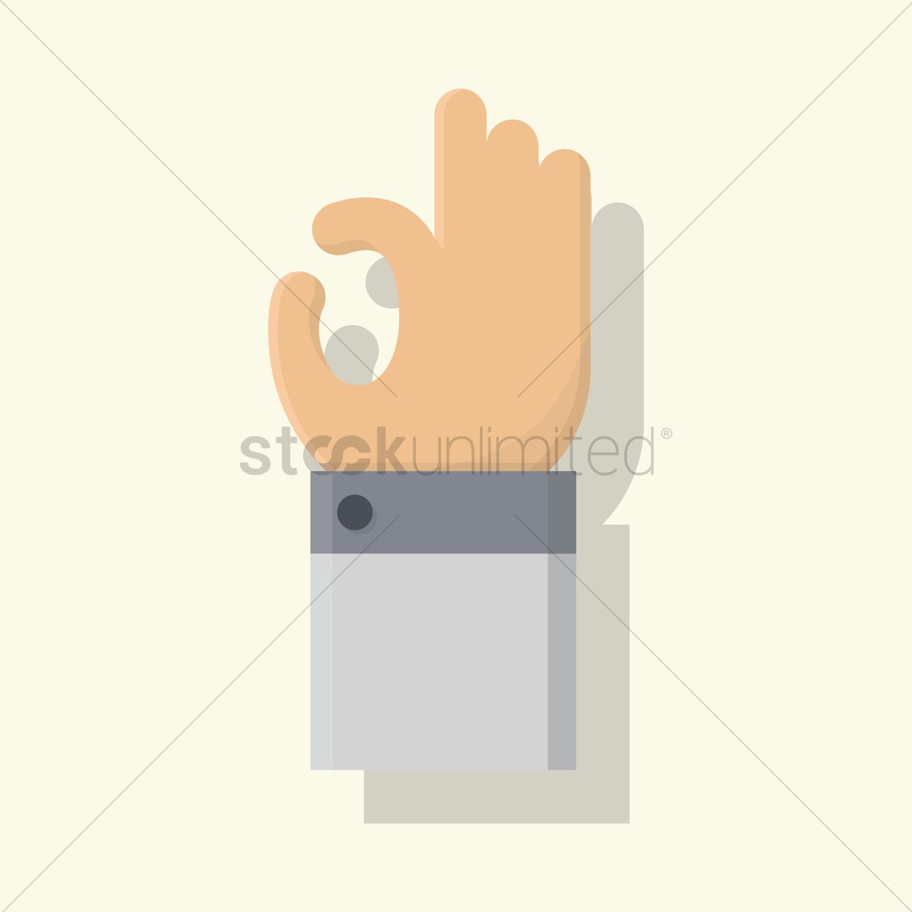 Chef Hand With Ok Sign Vector Image 1300x1300 Chef Hand With Ok Sign Vector Image