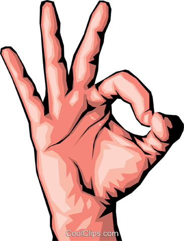 Hand Giving The O K Sign Royalty Free Vector Clip Art 366x480 Hand Giving The O K Sign Royalty Free Vector Clip Art