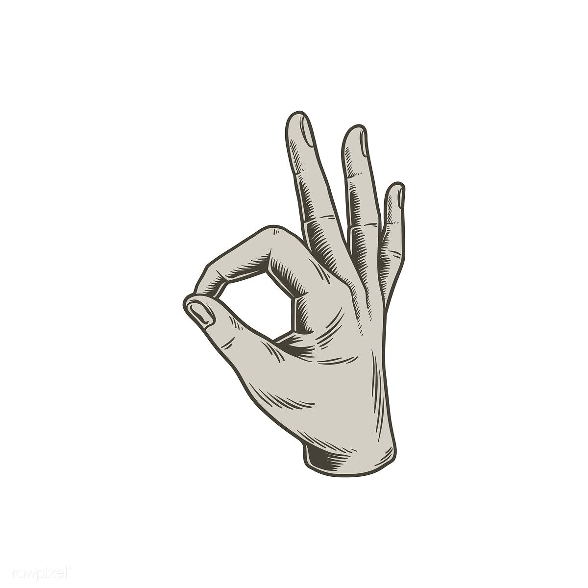 Download Premium Vector Of Illustration Of A Hand Making An Ok 1200x1200 Download Premium Vector Of Illustration Of A Hand Making An Ok