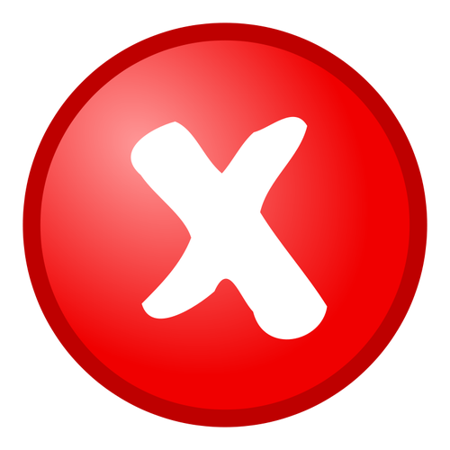 Red Cross Not Ok Vector Icon 500x500 Red Cross Not Ok Vector Icon
