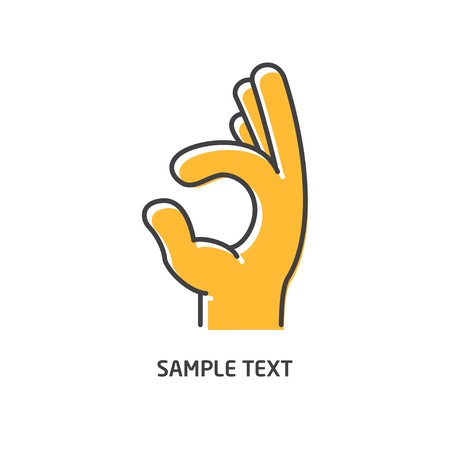 Hand Line Icon Hand Sign Ok Vector Illustration Black Line 450x450 Hand Line Icon Hand Sign Ok Vector Illustration Black Line