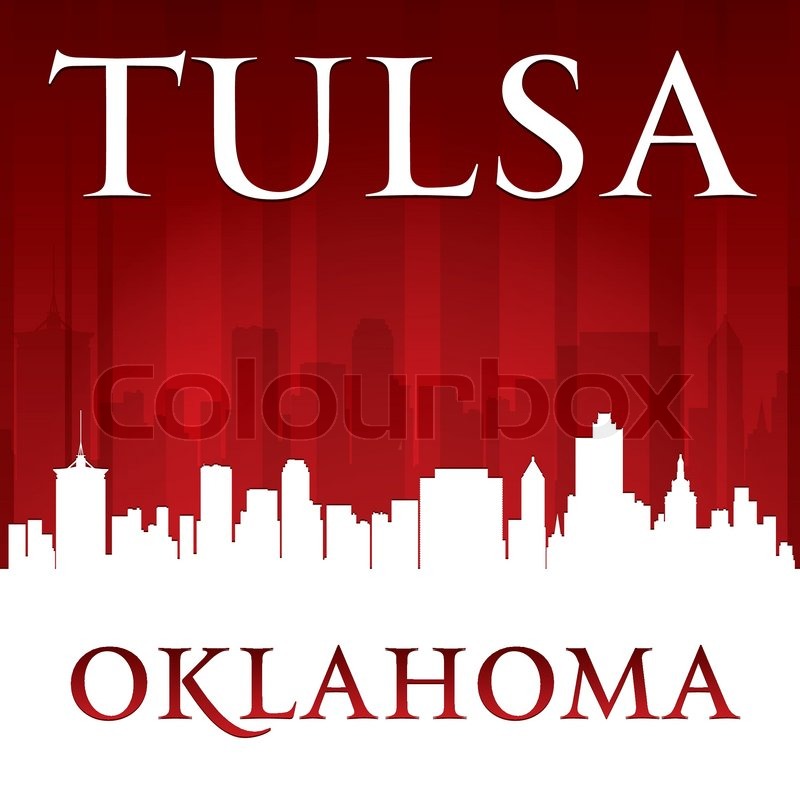 800x800 Tulsa Oklahoma City Skyline Stock Vector Colourbox