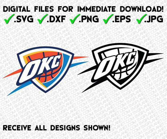 Oklahoma City Thunder Logo Vector At Vectorified.com | Collection Of ...