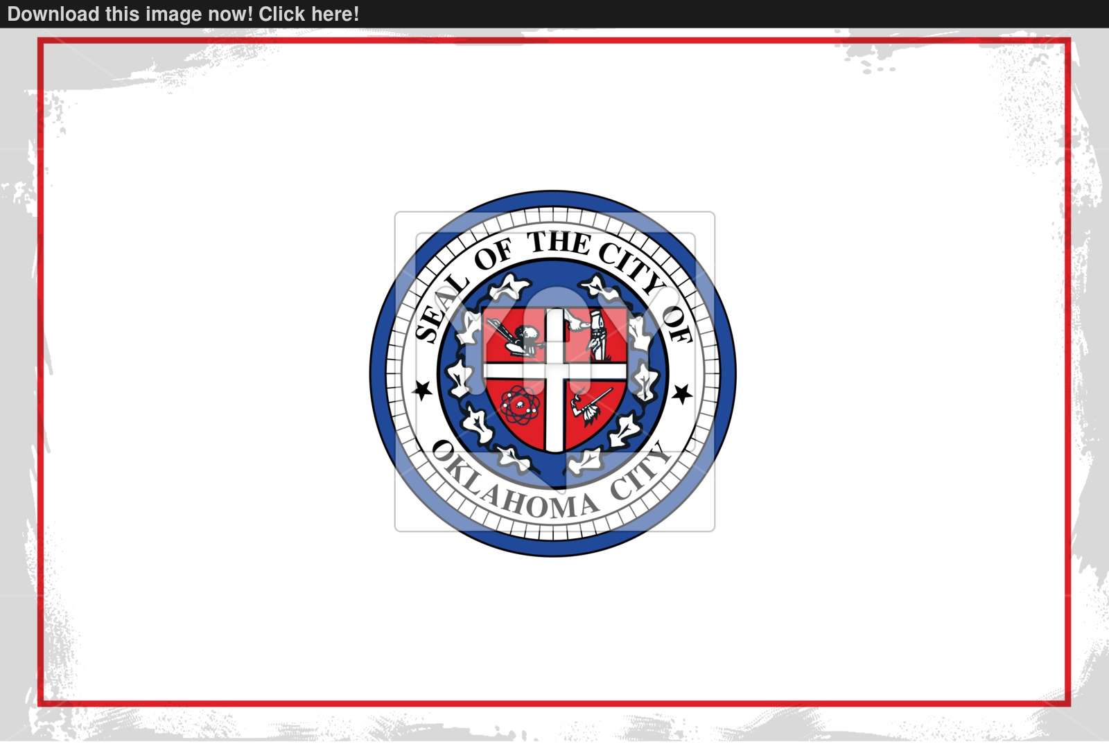 Oklahoma City Flag Vector 1600x1074 Oklahoma City Flag Vector