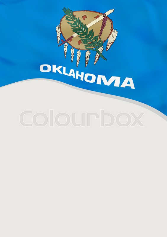 Leaflet Design With Flag Of Oklahoma, Stock Vector Colourbox 564x800 Leaflet Design With Flag Of Oklahoma, Stock Vector Colourbox