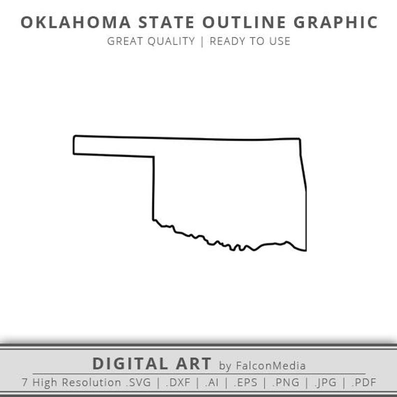 Oklahoma Outline Vector at Vectorified.com | Collection of Oklahoma ...