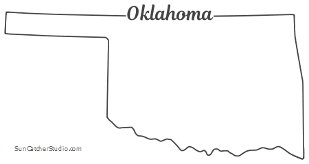 Oklahoma Outline Vector At Vectorified Com Collection Of Oklahoma   Oklahoma Outline Vector 9 