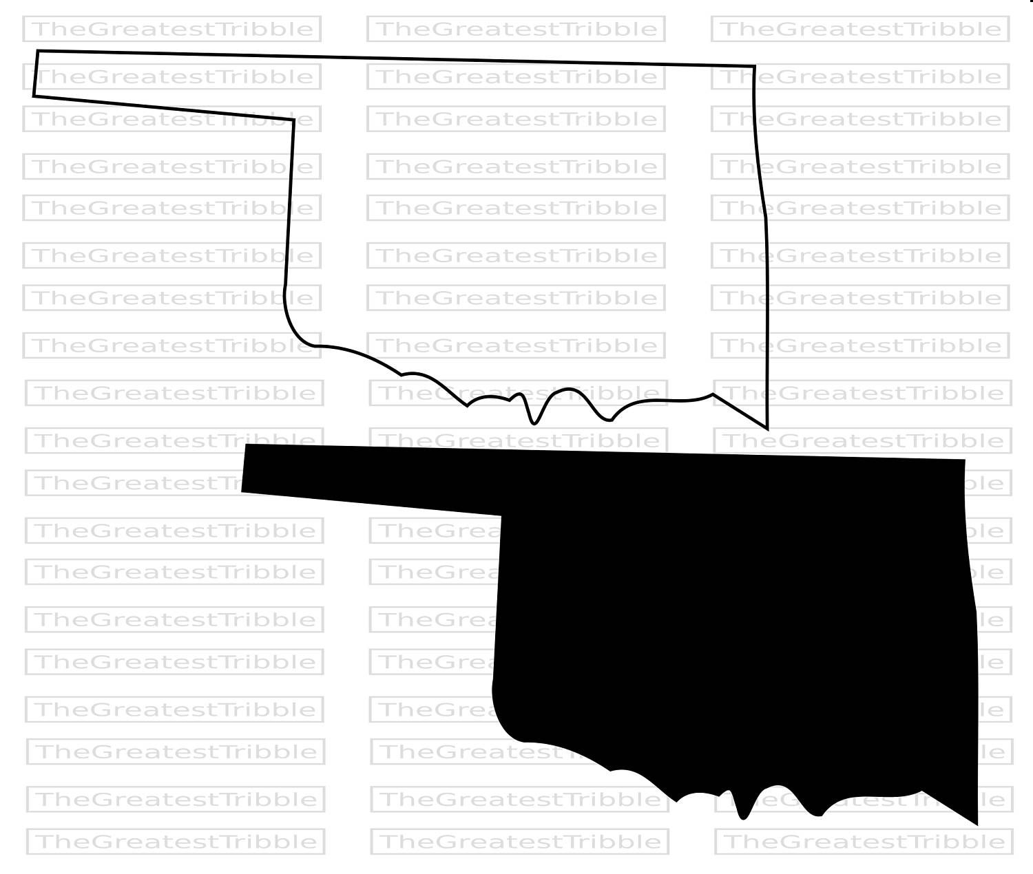 1500x1270 Oklahoma State Map Png Vector Graphic Clip Art