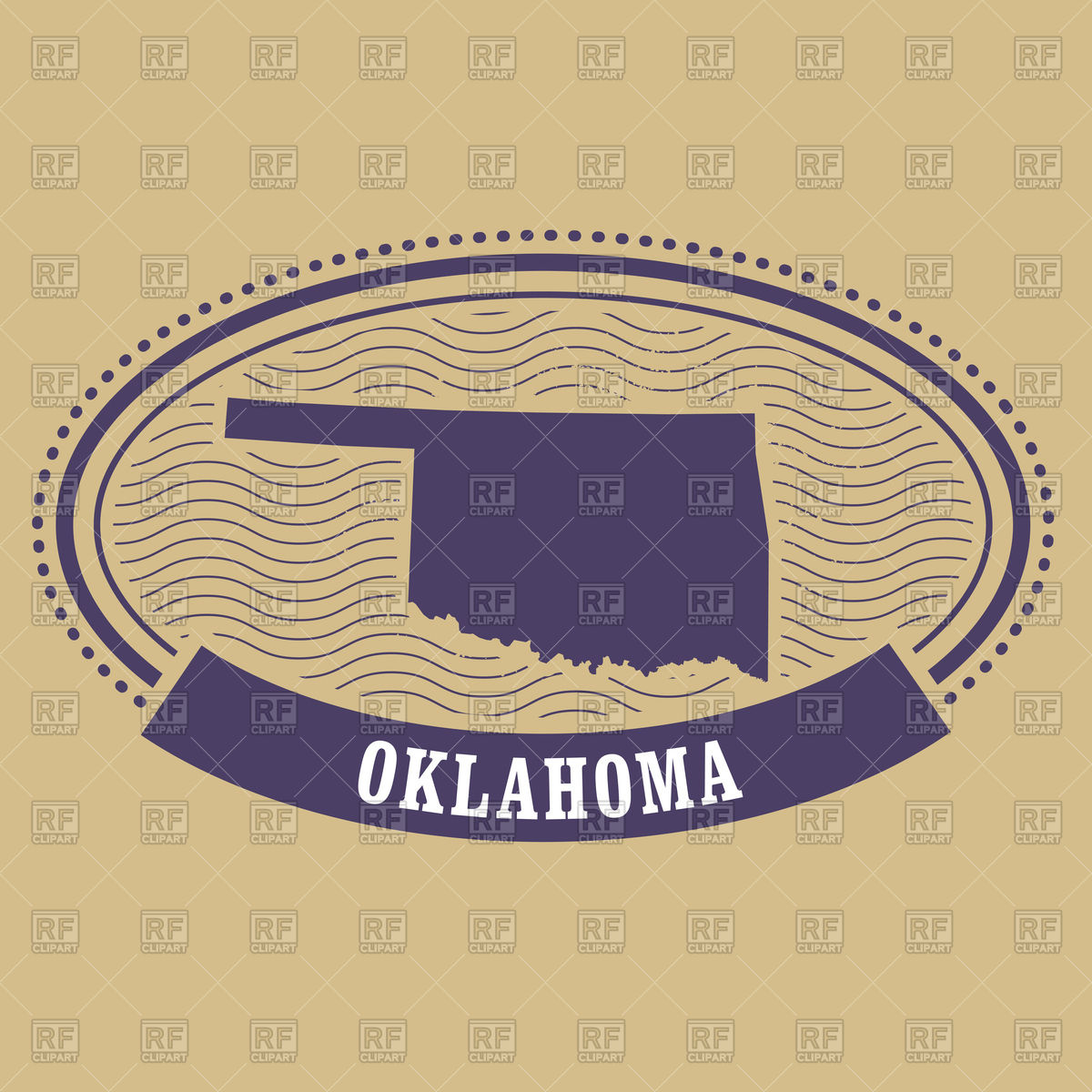 1200x1200 Silhouette Of Oklahoma Map