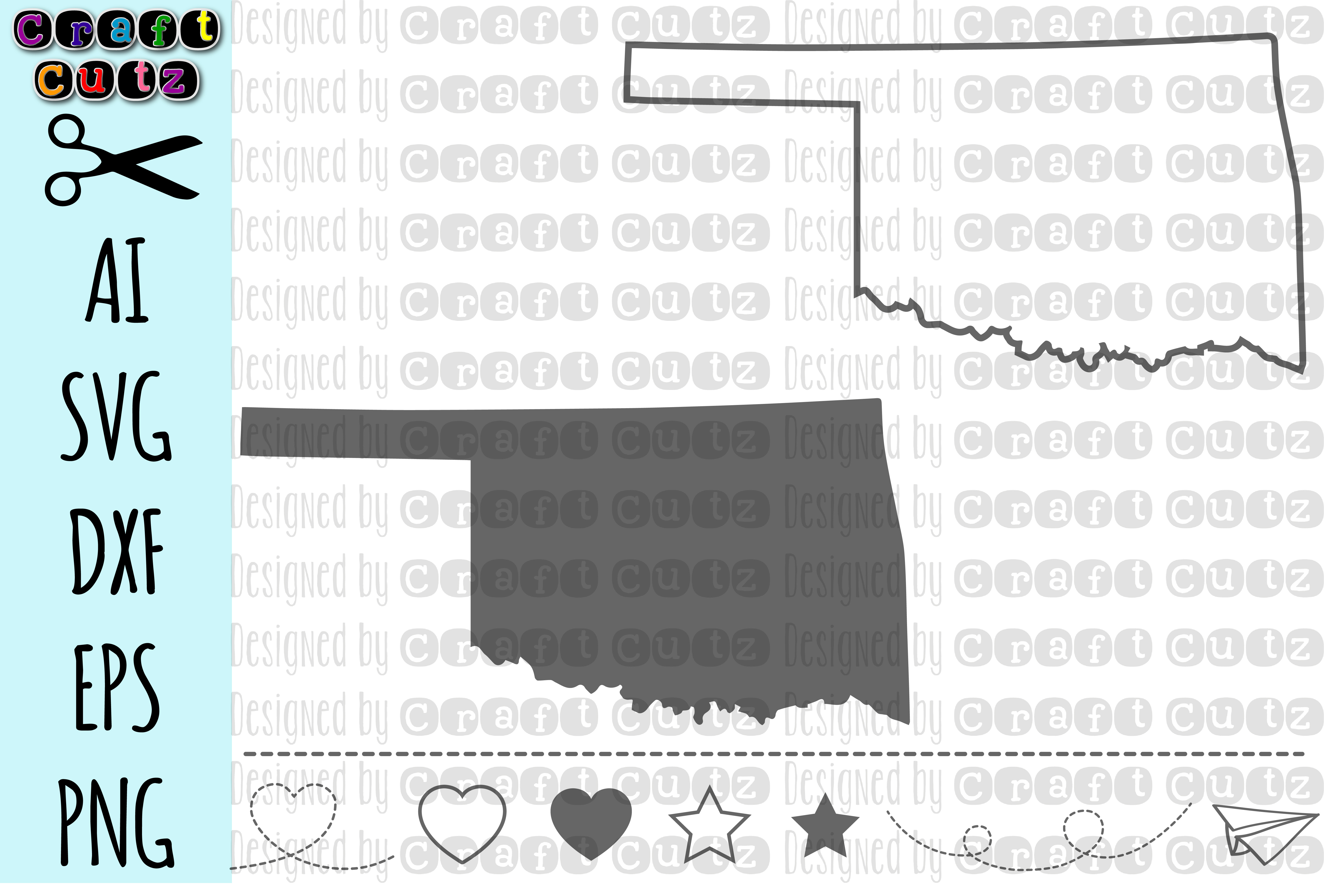 6246x4228 Oklahoma State Files, Oklahoma Vector, United States