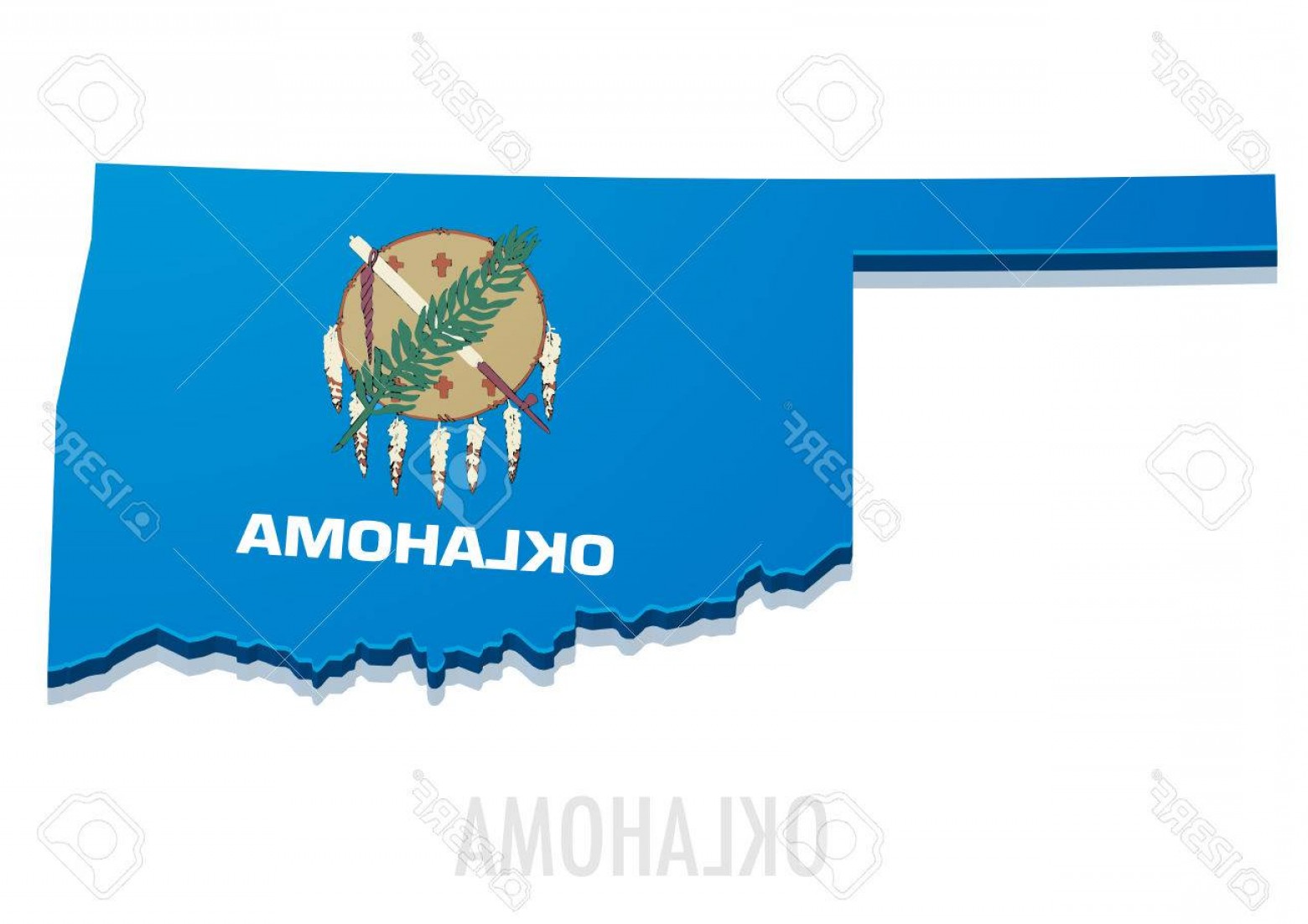 1560x1102 Oklahoma Flag Vector Newwaysys