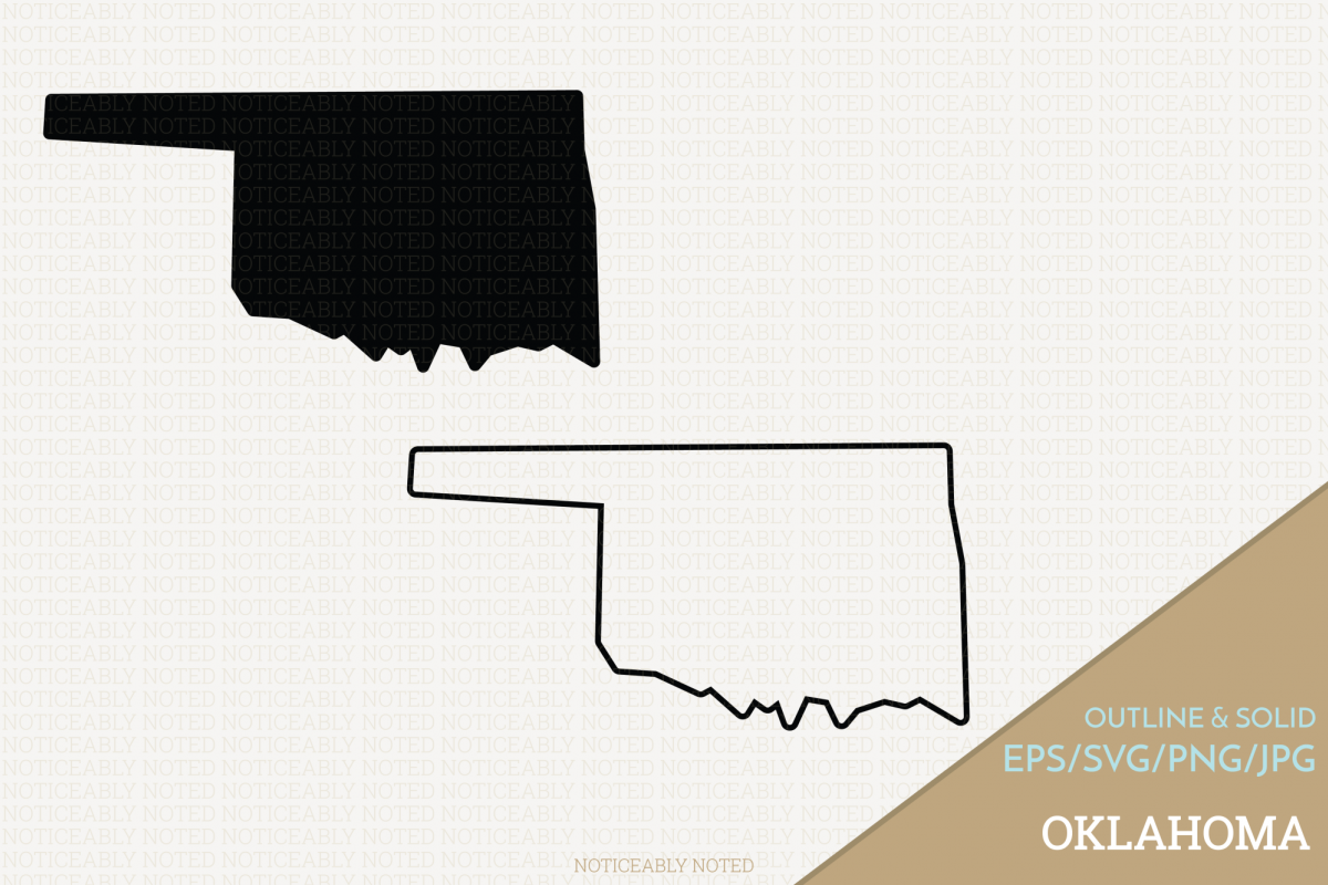 1200x800 Oklahoma Vector Clip Art