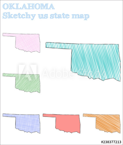 426x500 Oklahoma Sketchy Us State Lovely Hand Drawn Us State Powerful