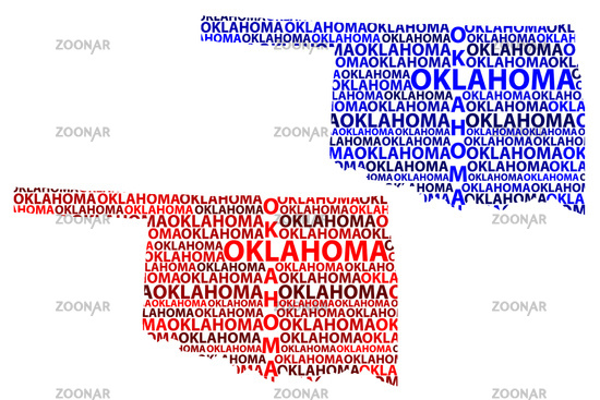 550x367 Photo Oklahoma Map Vector Image