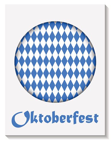368x469 Oktoberfest Blue Background Vector Illustration Premium Clipart