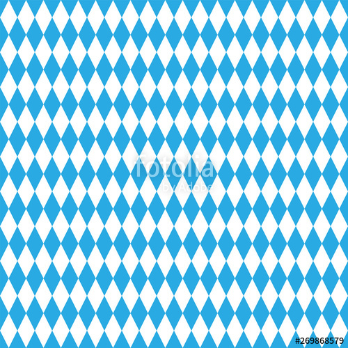 500x500 Seamless Bavarian Rhombic Pattern Oktoberfest, Background Stock