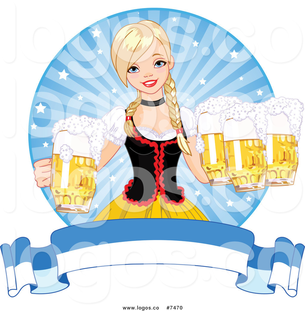 1024x1044 Royalty Free Clip Art Vector Logo Of A Blond Oktoberfest German