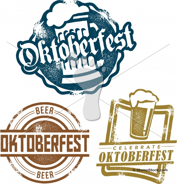 567x590 Oktoberfest Beer Festival Vector Design Logo Stompstock