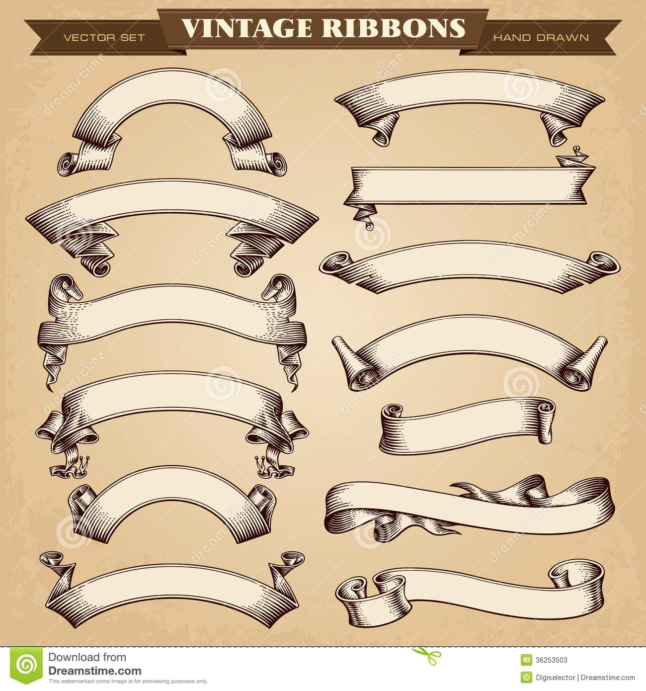 Vintage Banner Vector Images 1300x1390 Vintage Banner Vector Images