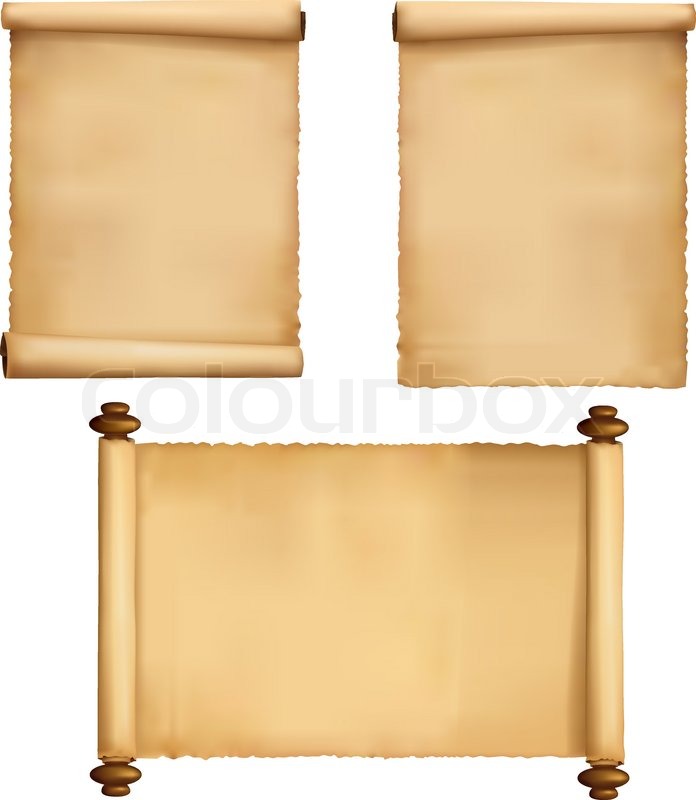 696x800 Set Of Old Paper Sheets And Book Stock Vector Colourbox