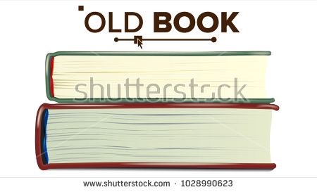450x273 Stack Of Old Books Vector Realistic Pages Book Side View