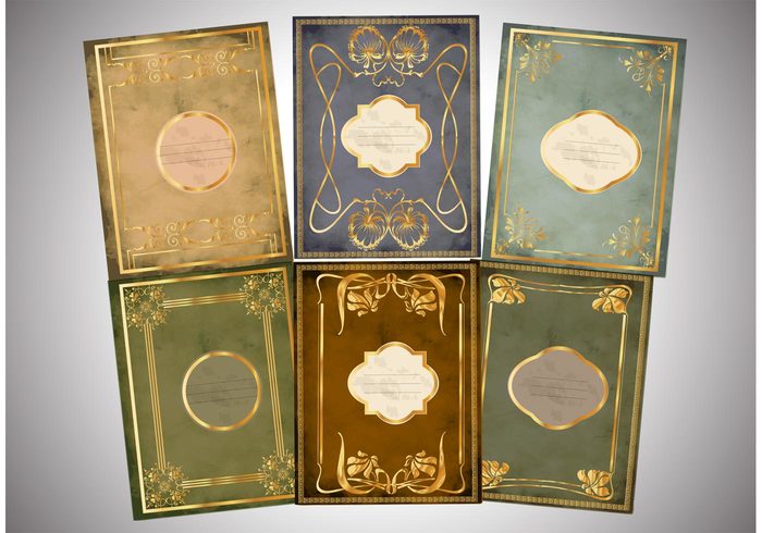 700x490 Golden Old Book Cover Vectors Free Vectors Ui Download