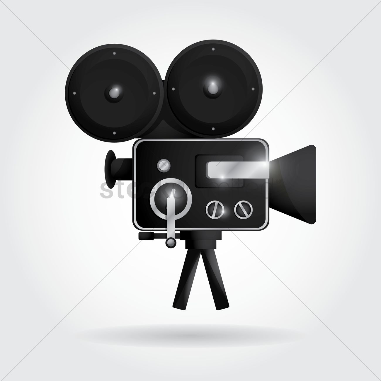 Old Movie Camera Vector Image 1300x1300 Old Movie Camera Vector Image