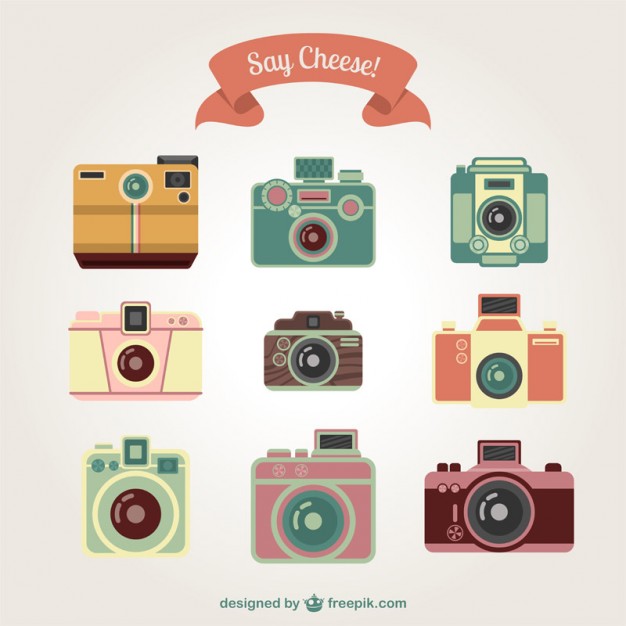 Vintage Cameras Collection Vector Free Download 626x626 Vintage Cameras Collection Vector Free Download
