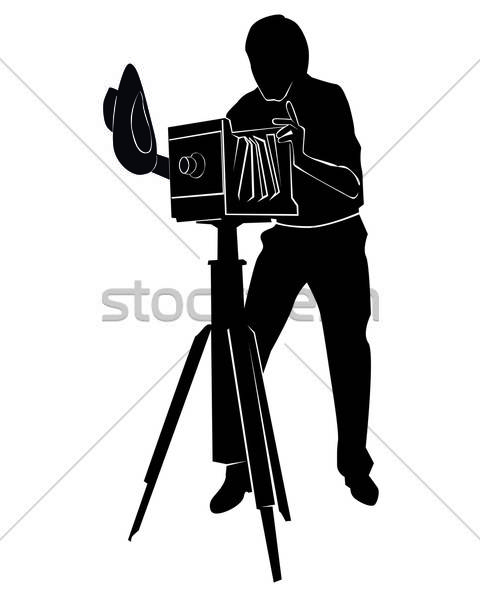Photographer With The Old Camera Vector Illustration Yura 480x600 Photographer With The Old Camera Vector Illustration Yura