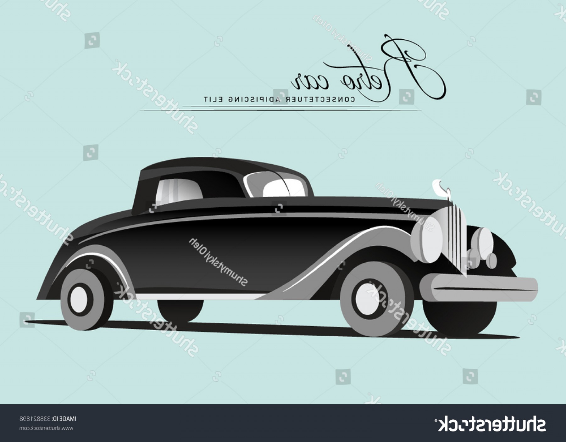 1800x1405 Vintage Car Retro Vector Illustration Old Soidergi