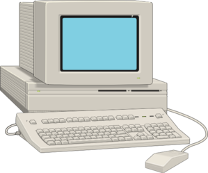 299x249 Old Computer Clipart