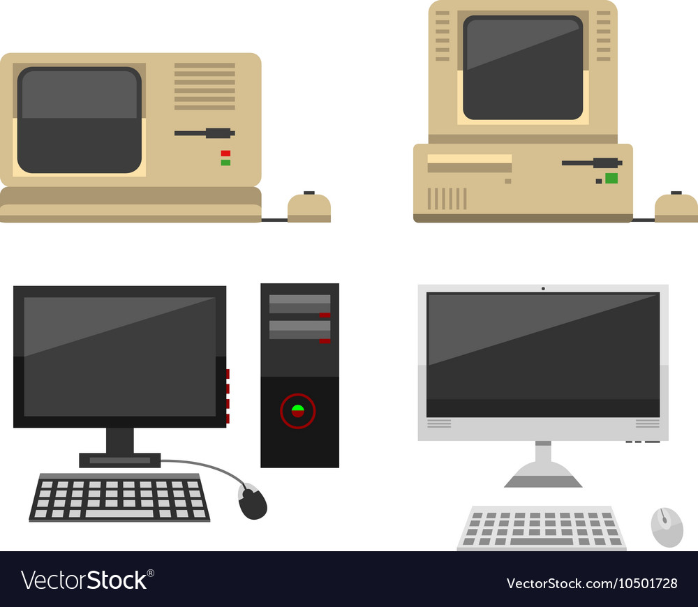 1000x870 Old Computer Vector Images In Collection