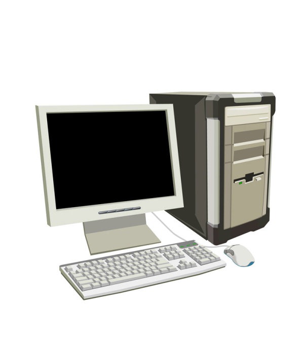 600x693 Old Fashioned Computer Vector Material My Free Photoshop World
