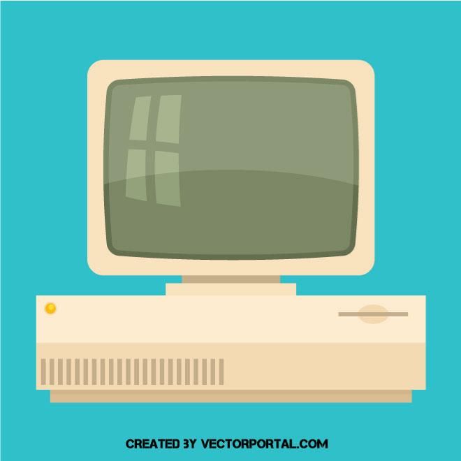 Old Computer Vector at Vectorified.com | Collection of Old Computer ...