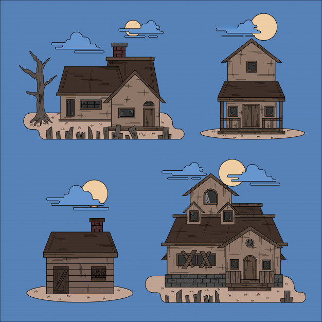 626x626 Old House Vector Premium Download