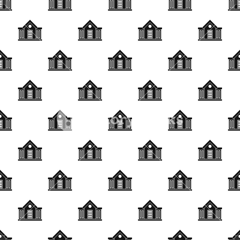 1000x1000 Old House Pattern Simple Illustration Of Old House Vector Pattern