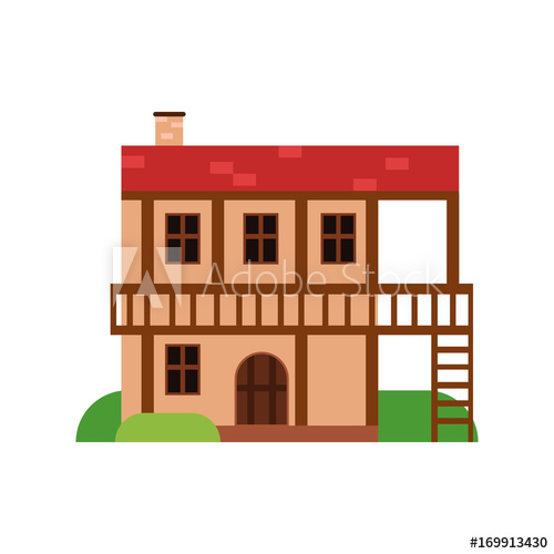 500x500 Traditional Old House With Timber Framing, Ancient Architecture