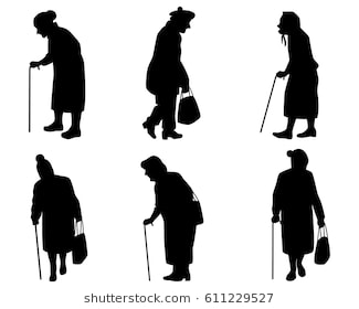 Old Lady Silhouette 325x280 Old Lady Silhouette