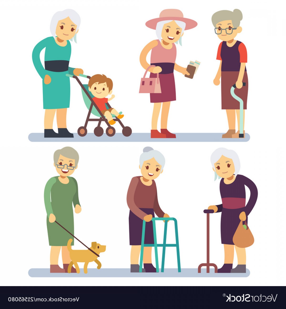 Old Women Cartoon Character Set Senior Ladies In Vector Wallkeeper 1200x1296 Old Women Cartoon Character Set Senior Ladies In Vector Wallkeeper