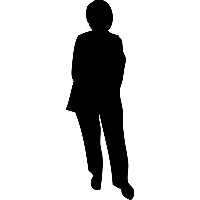 Old Lady Vector Silhouette 660x660 Old Lady Vector Silhouette