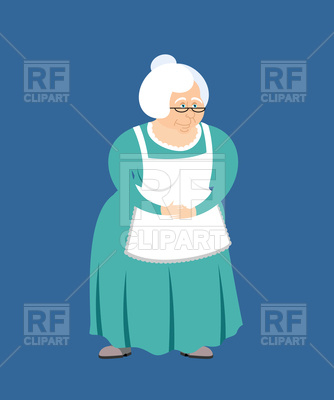 Grandmother, Granny, Elderly Woman, Old Lady Vector Image 334x400 Grandmother, Granny, Elderly Woman, Old Lady Vector Image