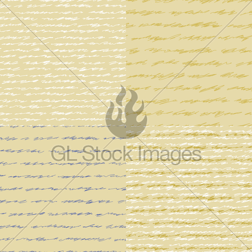 500x500 Old Letter Four Seamless Vector Pattern Gl Stock Images