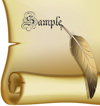 348x368 Old Letter Scroll Paper Free Vector Download