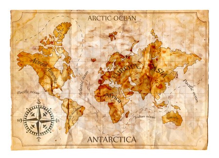 Old Map, Vector Illustration Royalty Free Vector Graphics 450x326 Old Map, Vector Illustration Royalty Free Vector Graphics