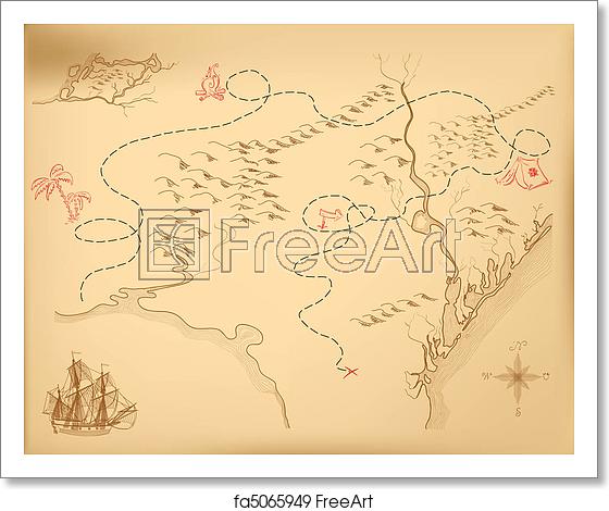 Free Art Print Of Vector Old Map An Old Map Of The Island 560x470 Free Art Print Of Vector Old Map An Old Map Of The Island