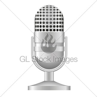 325x325 Old Microphone Vector Illustration Gl Stock Images