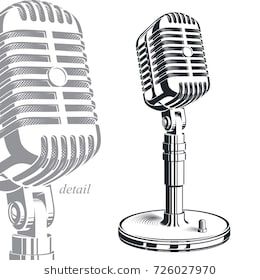 260x280 Recorder Microphone Vector Illustration Isolated On White