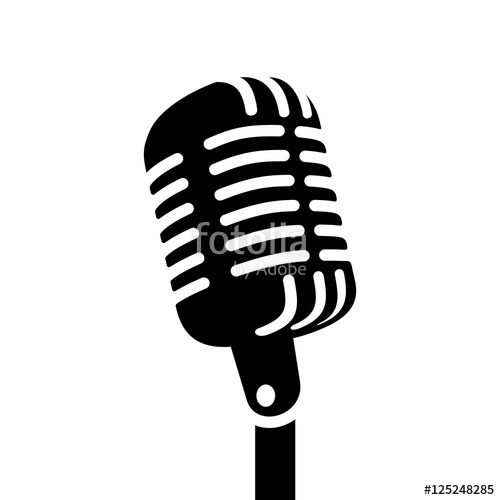 500x500 Retro Microphone Vector Sign Stock Image And Royalty Free Vector